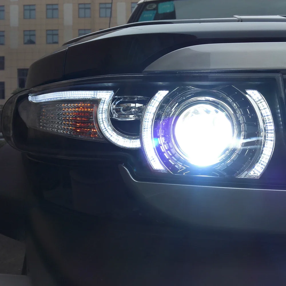 for FJ Cruiser 2007-2017 LED Auto Headlight Upgrade  Design Bifocal Lens Accessories New Design Headlights