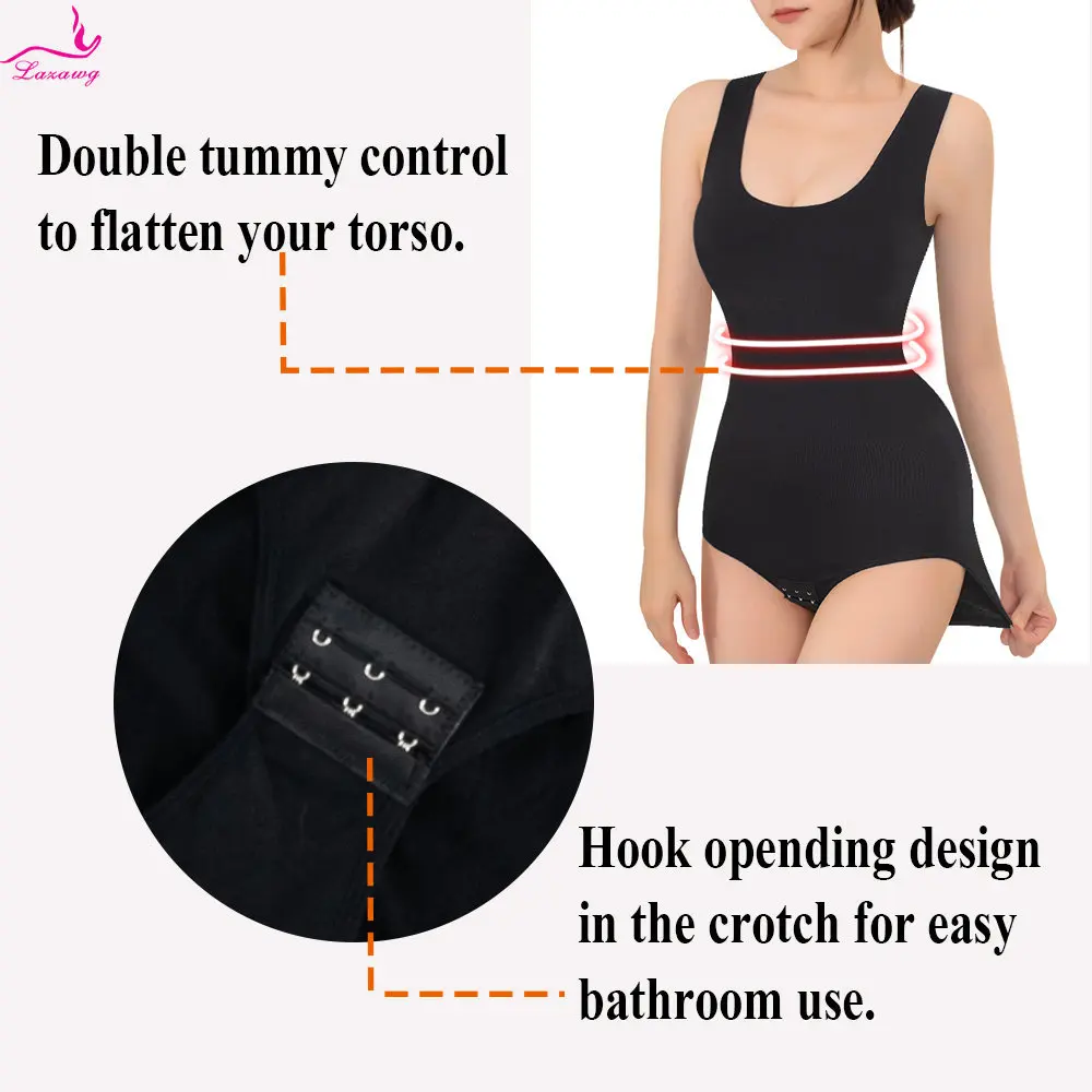 LAZAWG Shapewear Women Full Body Shaper Butt Lifter Waist Trainer Shapewear Compression Body Suit Slimmer Abdomen Shapers Corset