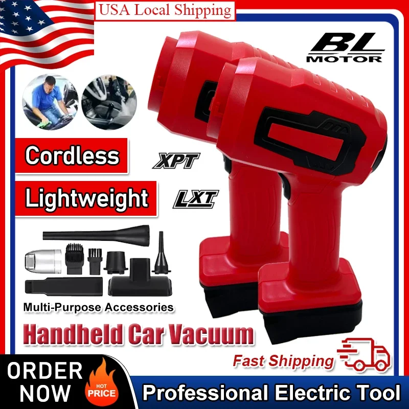 

Fit Milwaukee Portable Rechargeable Handheld 120W Car Vacuum Cleaner 18V Li-ion Battery 3 In 1 Electric Vacuum Home & Car