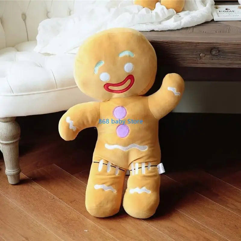29ee süße Lebkuchenmann Mann Plüschspielzeug Baby beruhigend für Puppenkeks Mann Kissen Rückenkissen Kinder Weihnachten Home