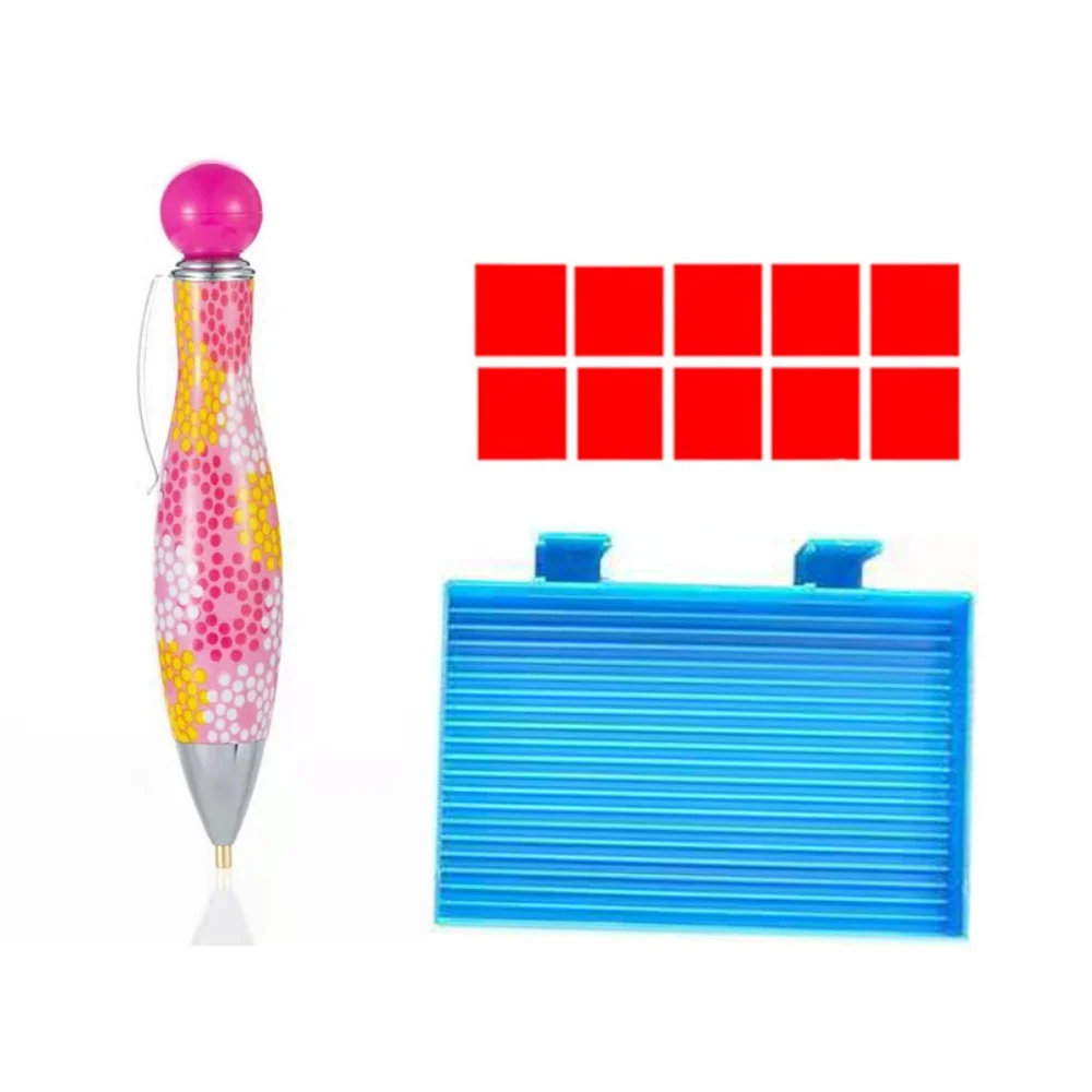 Diamond Drawing Dot Pen Werkzeugpaket, DIY Sticky Diamond Pen, Lipstick Dot Pen Set