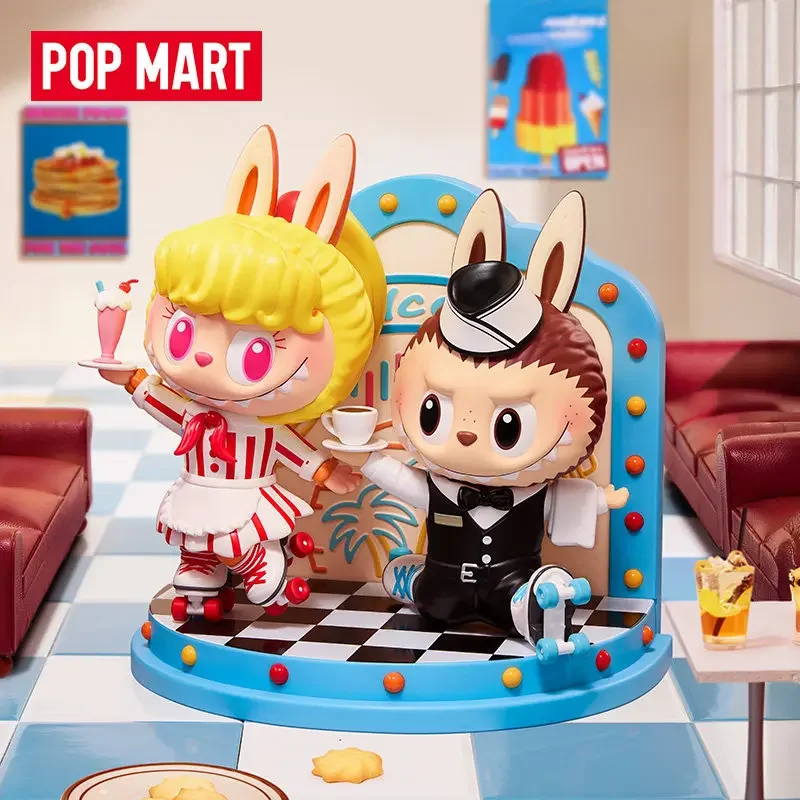 

POP MART LABUBU THE MONSTERS Cafeteria Series Original Blind Box Surprise Mystery Box Cute Anime Action Figure Ornaments