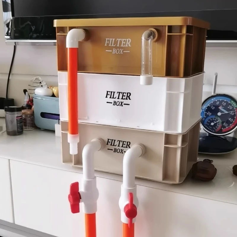 Aquarium Filters Fish Tank Hang on Filter  Pool External Water Treatment Filters Aquariums Biological Filter Turnover Box