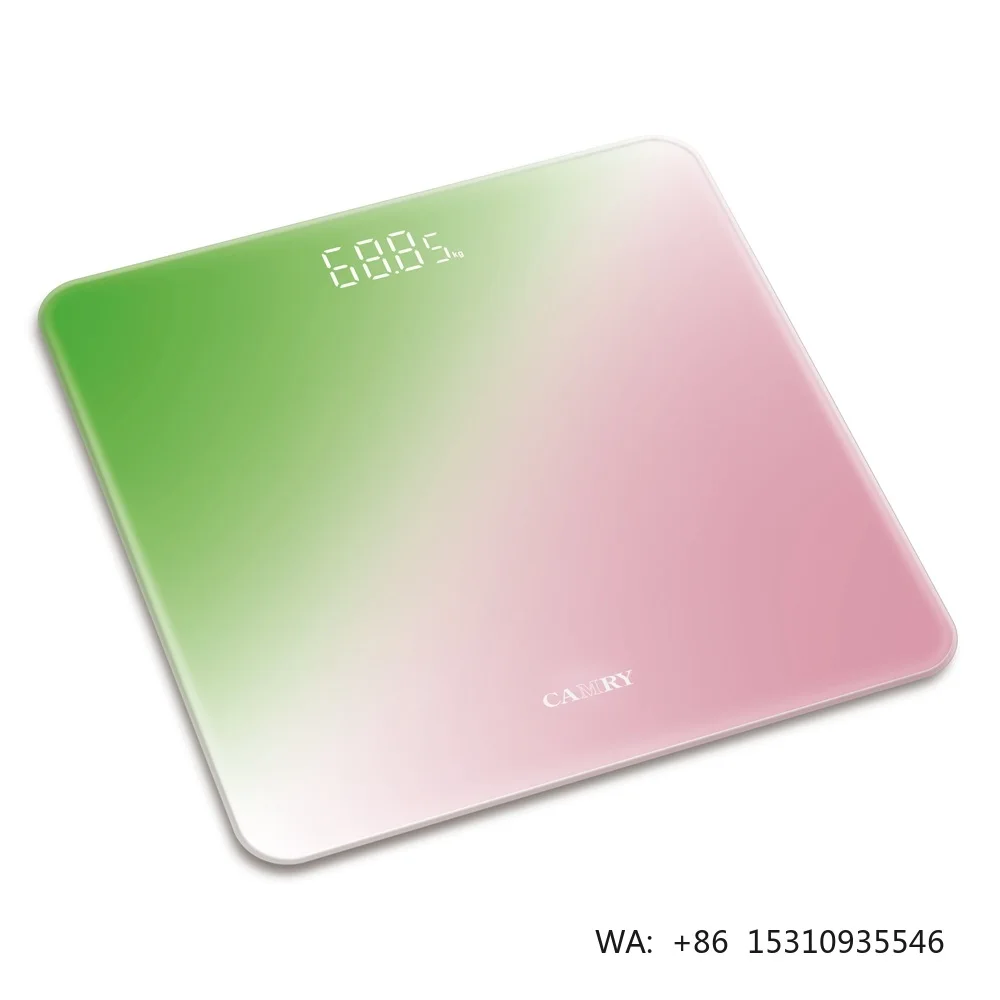Certified Factory Digital Body Weight Scale Human LED Display Colorful Bathroom Weighing Device 180kg High Accuracy