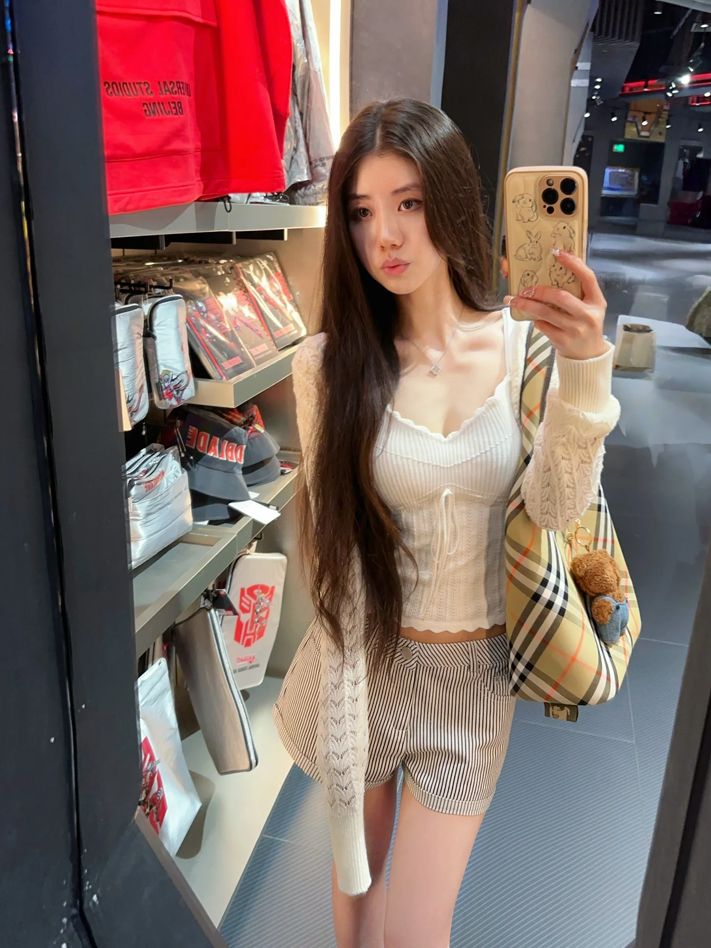 

Comfortable Low Waist Striped Lazy Paper orts Casual Cotton Jeans Wide Leg Pants for Women Simple Sle Loose Fit Zipper Cl...