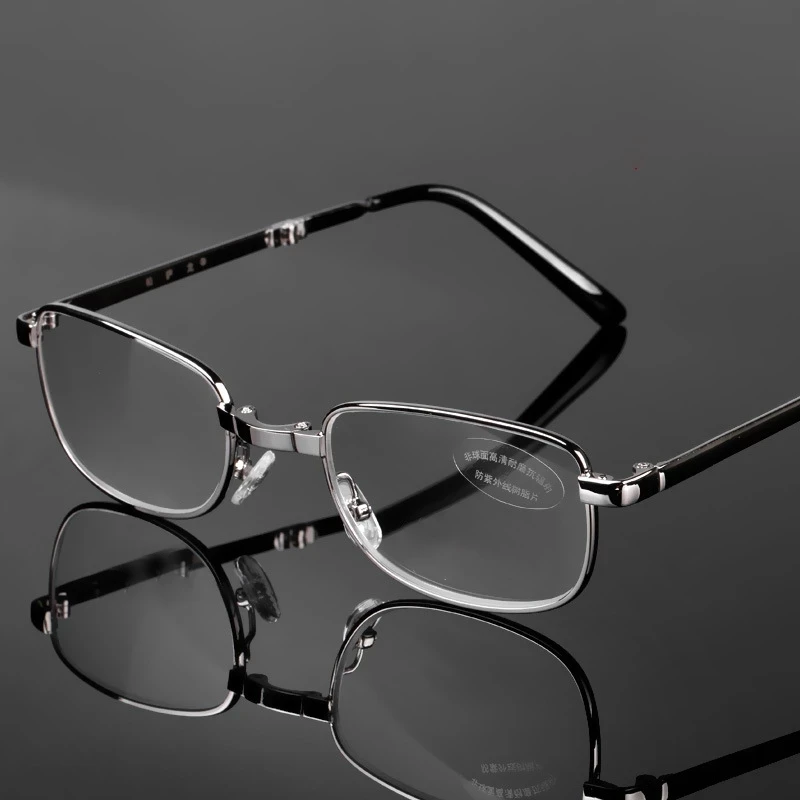 Sighttoo Klappbare quadratische Lesebrille für Männer und Frauen, tragbare Brillen +50 +75 +275 +350 +400 +450 +500 +550 +600 – Detail 3