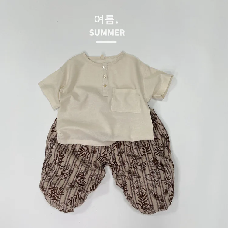 Kids Girls Mosquito Repellent Pants Pure Cotton Summer Childrens Girls Pants Westernized Floral Toddler Girls Lantern Pants image 3