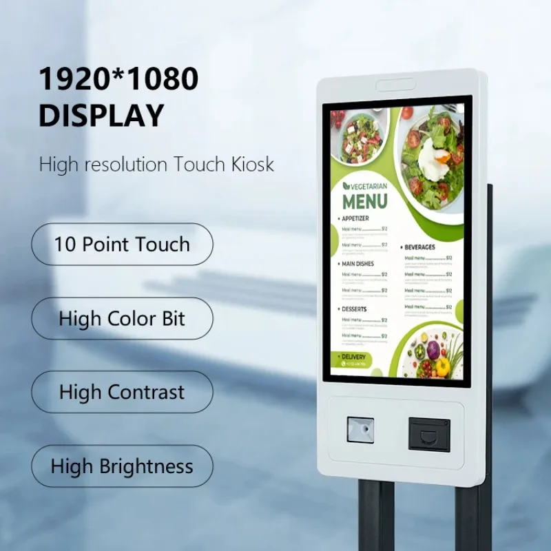 Chioschi di coda per informazioni in coda montati a parete da 21,5 pollici all'ingrosso/chiosco di pagamento tutto in uno da pavimento