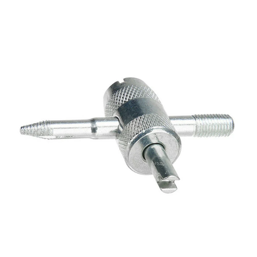 Herramienta para quitar neumáticos con núcleo de válvula 4 en 1, herramienta de limpieza de neumáticos para coches/bicicletas, reparación de neumáticos, plata/oro/rojo, alta calidad
