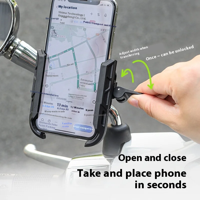 smnu-tenma-f1-bike-e-bike-lightweight-phone-mount-universal-fixed-mount-for-delivery-scooters-and-navigation-devices