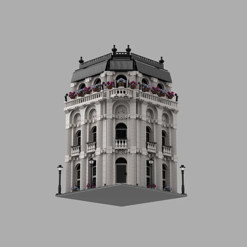 2788 قطعة منزل وحدات MOC منزل سكني مع وحدات قابلة للفصل بناء تعليم كتل ذاتية الصنع هدية ألعاب عيد الميلاد