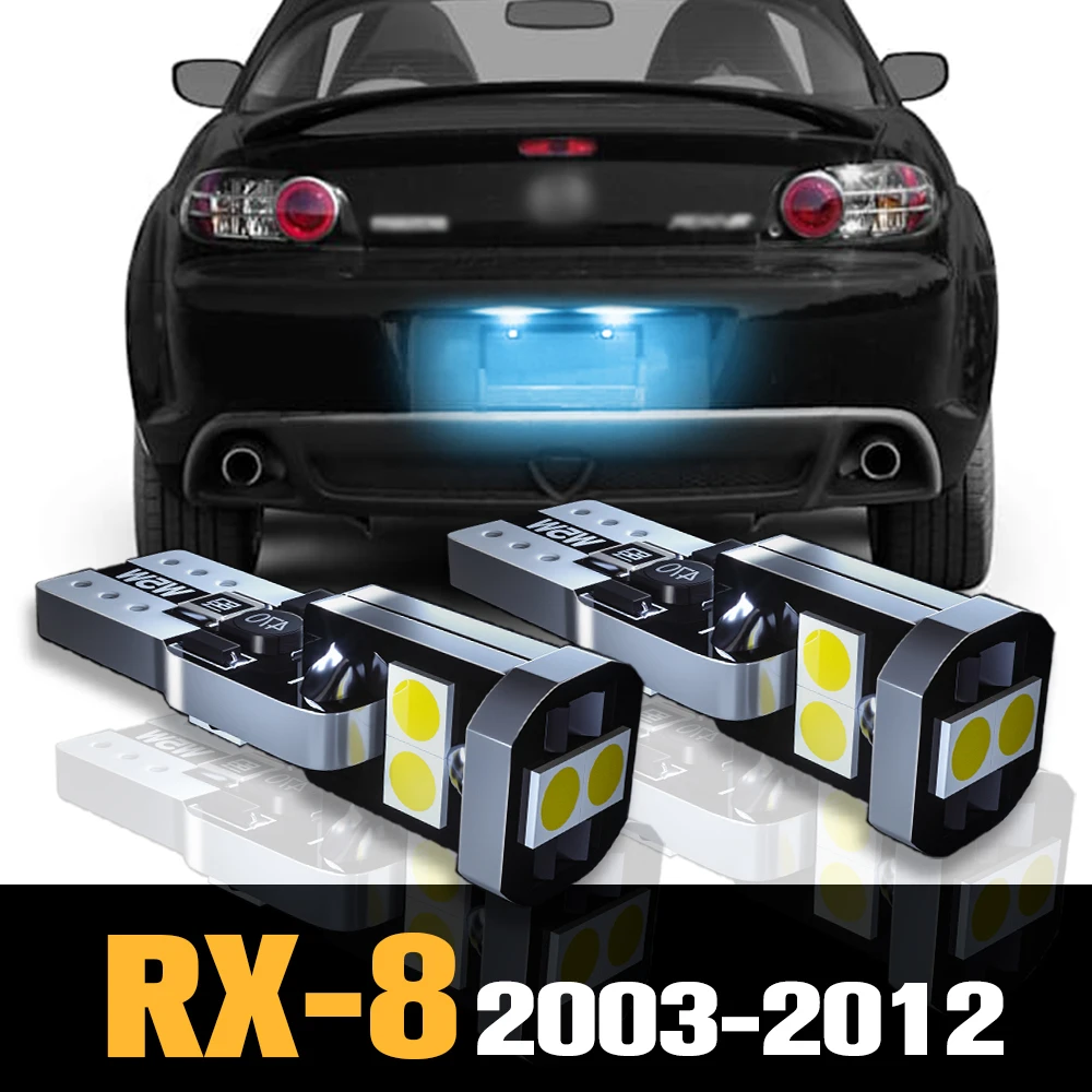 

2pcs Canbus LED License Plate Light Lamp Accessories For Mazda RX-8 RX 8 RX8 SE FE 2004 2005 2006 2007 2008 2009 2010 2011 2012