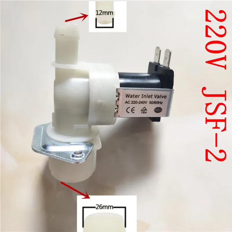 4pcs Durable Washing Machine Water Inlet Valve JSF-2 Single Inlet Solenoid Valve