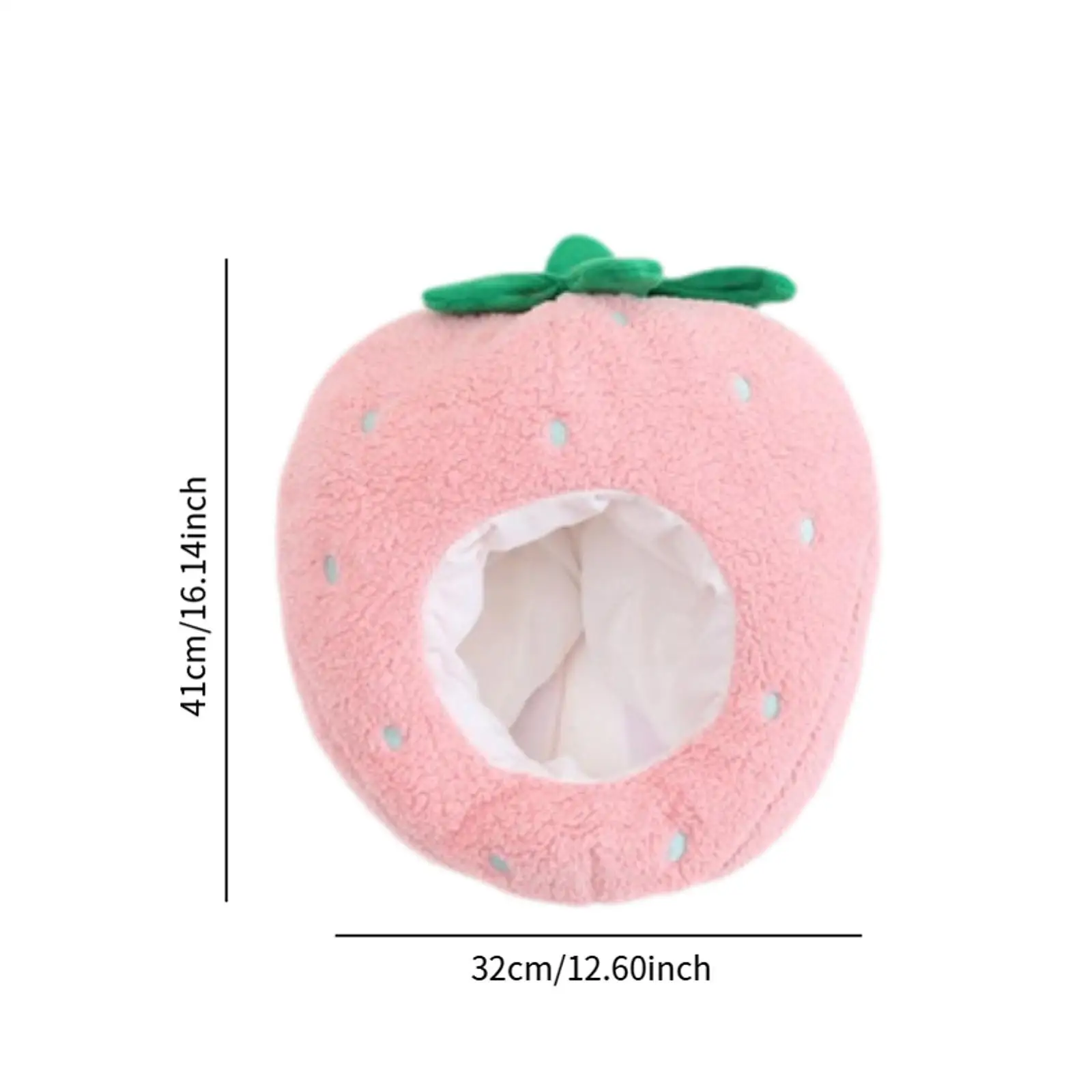 Warm Plush Cartoon Headgear Lightweight Fancy Dress Up Costume Cap for Halloween Party and Gifts