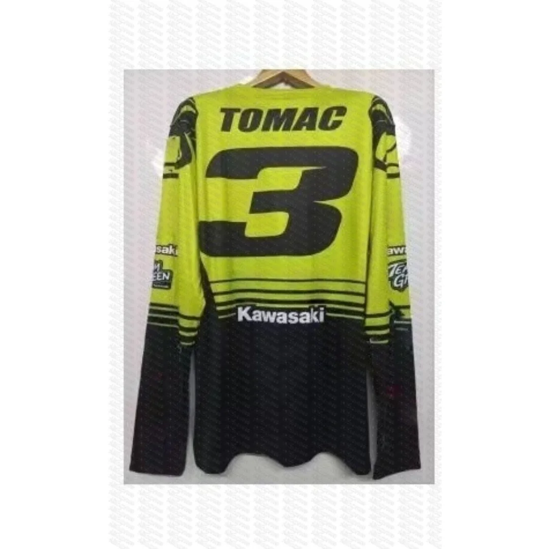 

Футболка Kawasaki Motorcycle Racing Team с длинными рукавами, новинка 2024, весенне-осенняя футболка унисекс, спортивный топ для мужчин, женщин и детей
