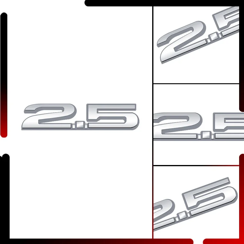 Metal Car Body 2.0 2.5 Red Emblem Badge 3D Sticker Tail Decals For Mazda MS Speed CX5 CX3 Atenza Axela MX5 M6 M3 Acceessories