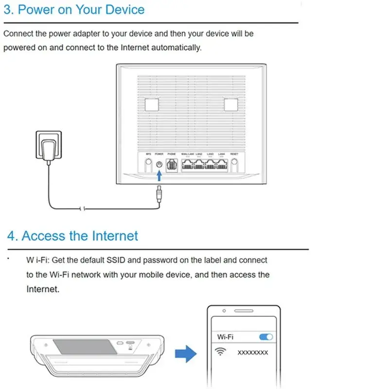 ZTE-Repetidor de Sinal Sem Fio com Slot Para Cartão Sim, Roteador MF296R 4G WiFi, LTE CAT6/7 DL, Roteadores 300Mbps, Wi-Fi5 DBDC, até 1.2Gbps