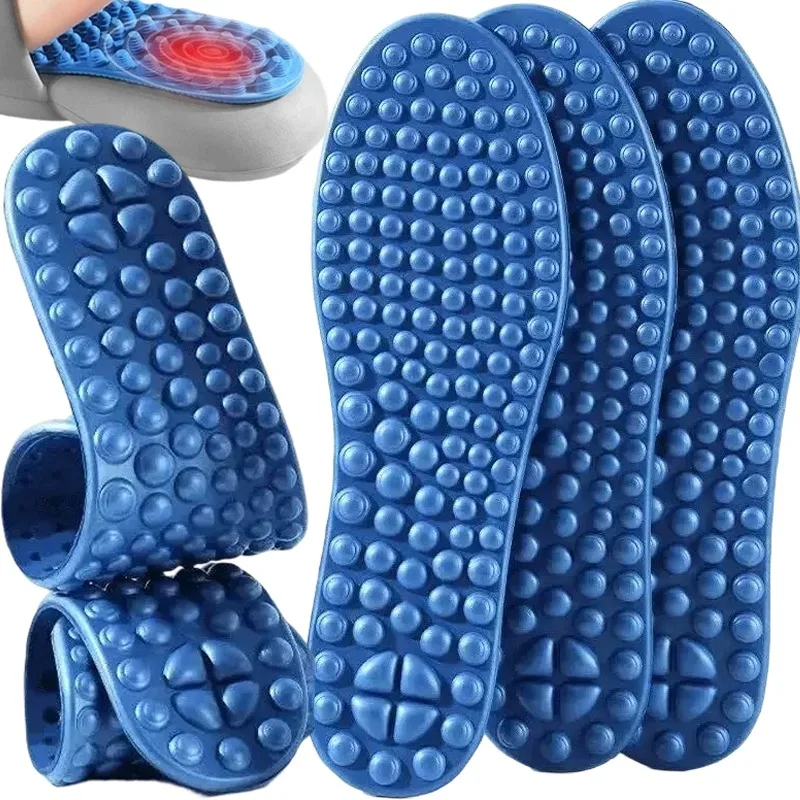 5pairs Anti Fatigue Massage Shoe Insoles Men Women Pain Relief Comfortable Shock Absorption Cushioning Stress Board Shoes Pads