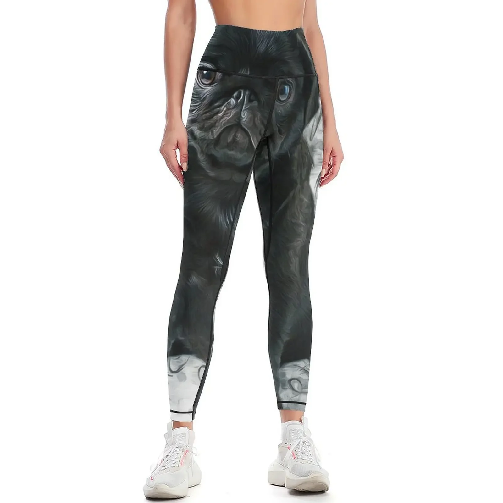 

Black Pug Leggings push up legging sportswear woman gym 2025 sport set gym sportswear woman Womens Leggings