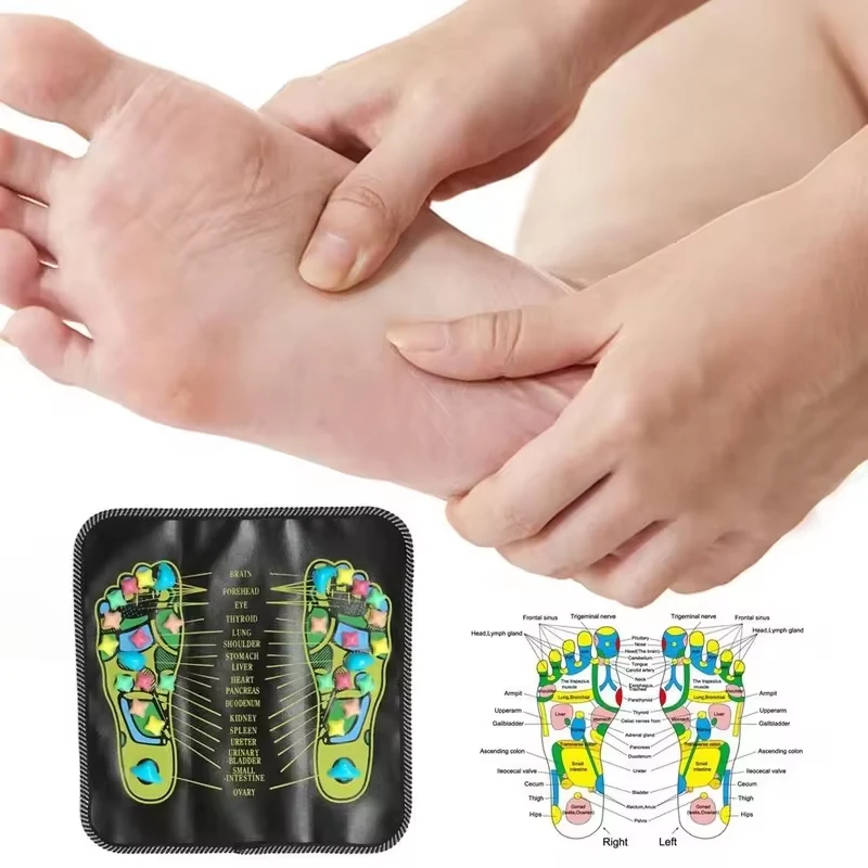 Polymères de yoga pour massage des pieds, galets, route, corps, santé, fitness, Parker, pression sanguine, cowsurpoids, plaque, 35x35cm, 1 pièce