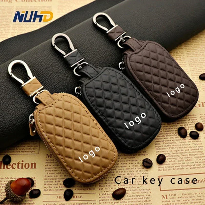 Portachiavi in pelle per chiave auto per BMW VW Audi Mercedes Maybach Bentley Ferrari Toyota Honda Hyundai KIA MG Accessori per copertura chiave