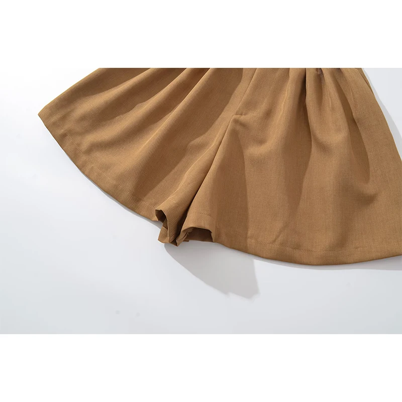 YENKYE 2025, lässige, lockere Sommer-Shorts mit hoher Taille und weitem Bein für Damen