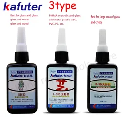 Brand New Strong 50ml Kafuter UV Glue Curing Adhesive K-302 303 300 UV Curing Adhesive Crystal Glass and Metal ABS Bonding