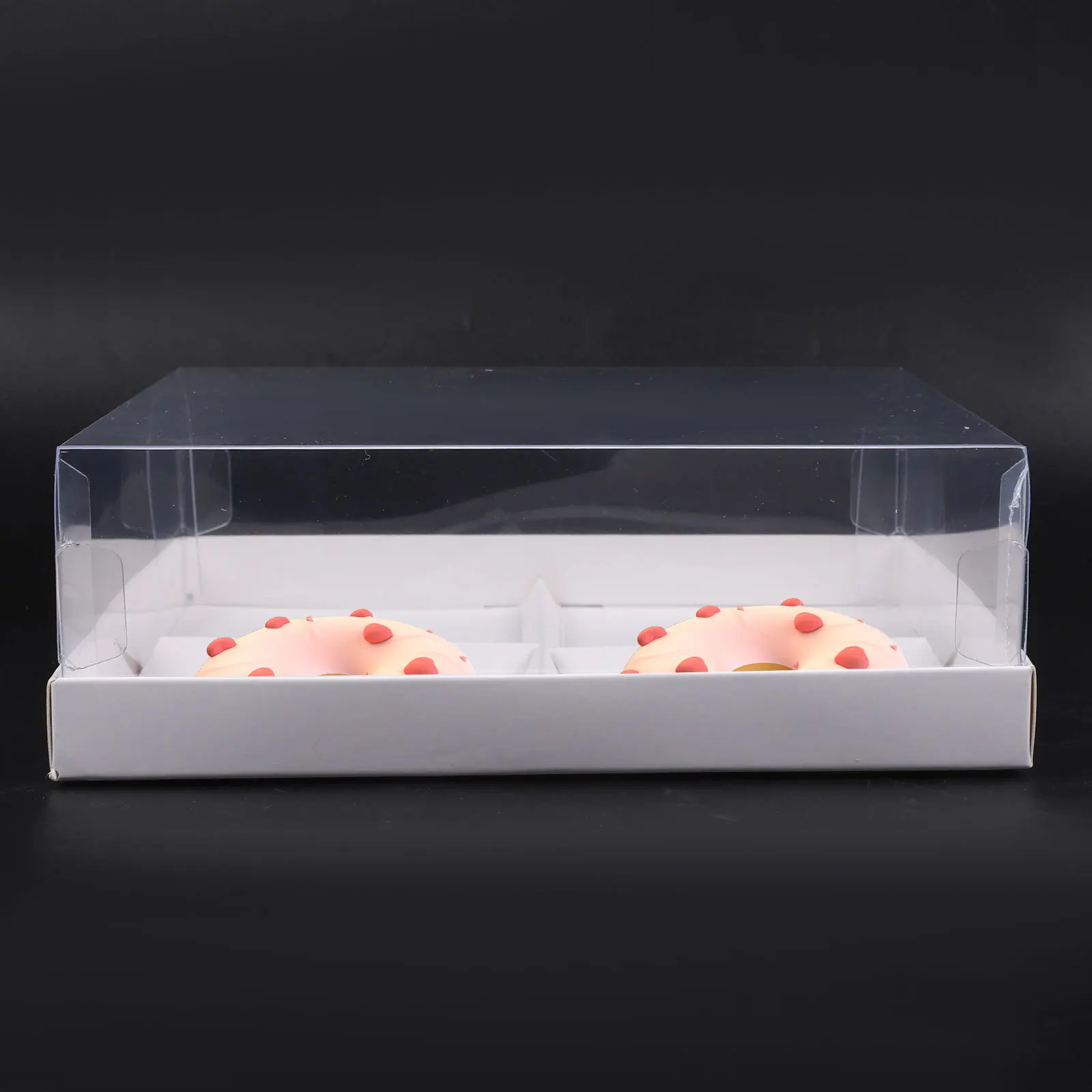 

5pcs Bakery Boxes Clear Cupcake Containers For Donut Muffins Pastry Treats Packaging Cake Box Small Gift Box Biscuit Container