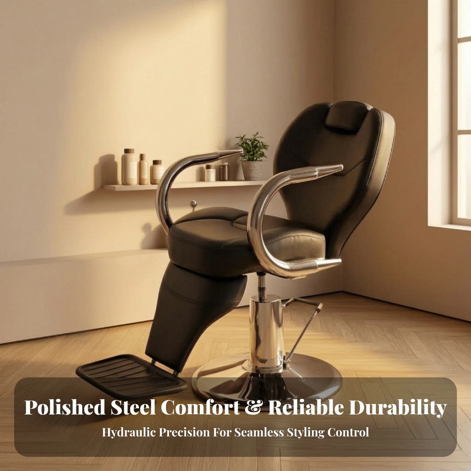 Salon Chair Armrests Sturdy Barber Chair Armrests Replacement Parts Long-Lasting Hardware Professional for Barbers