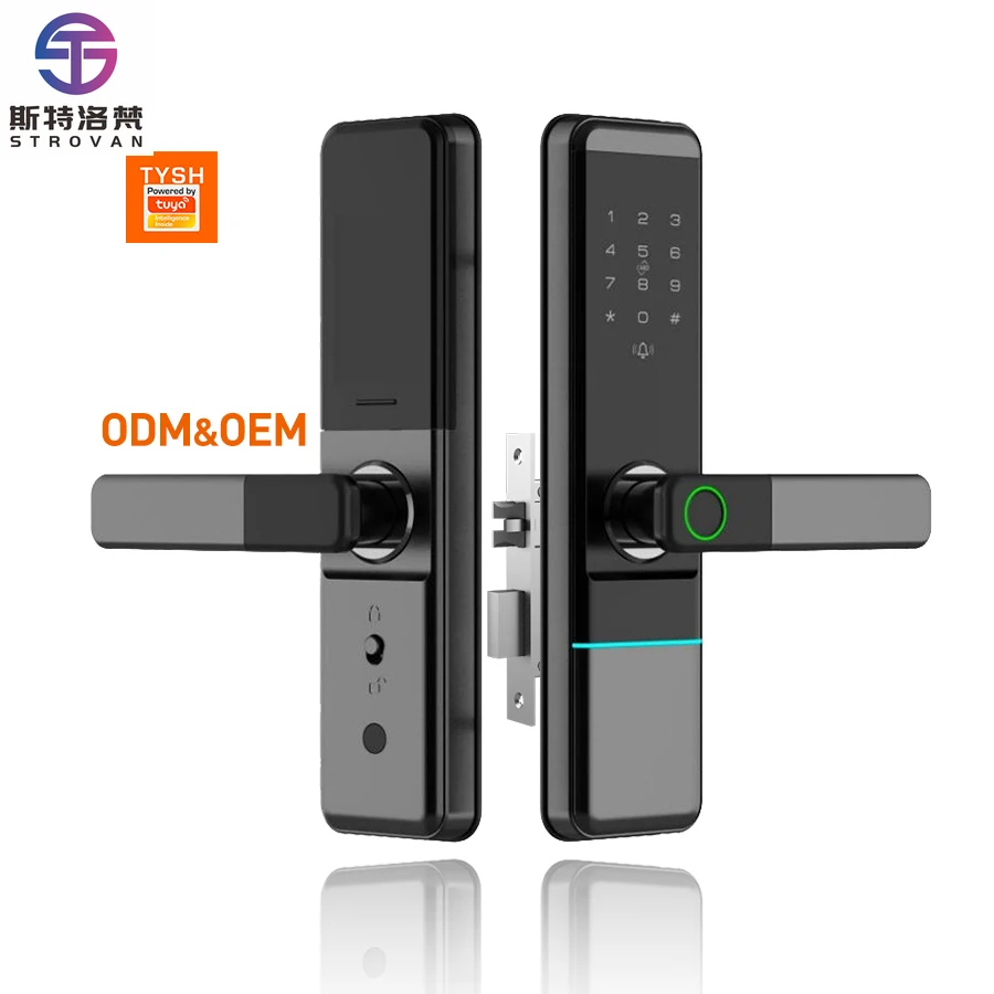 STLFセキュリティスマートロック、指紋認証デジタルキーパッド、ホーム自動デッドボルトスマートロック（玄関ドア用）