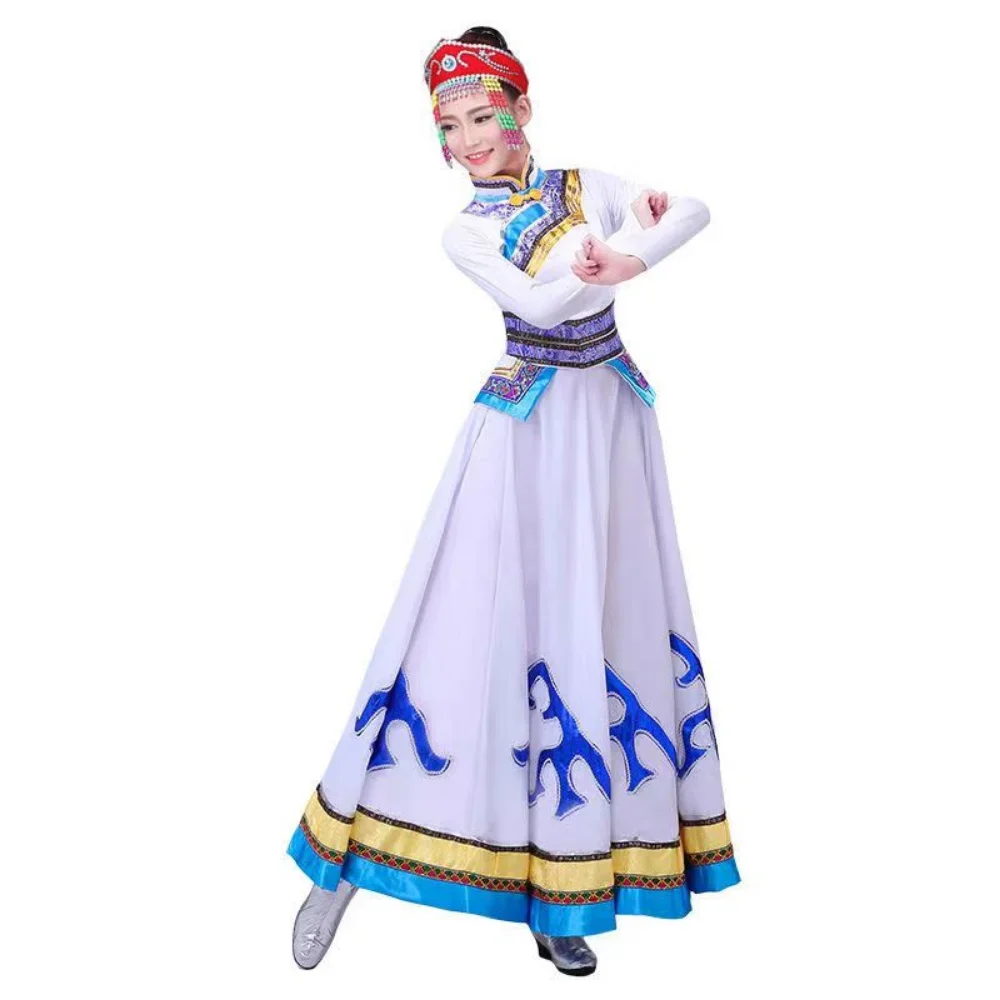 New Mongolian Traditional Clothes Women's Wear Inner Mongolia Dance Costumes Mongolian Gown Adult Minority Costumes Dress