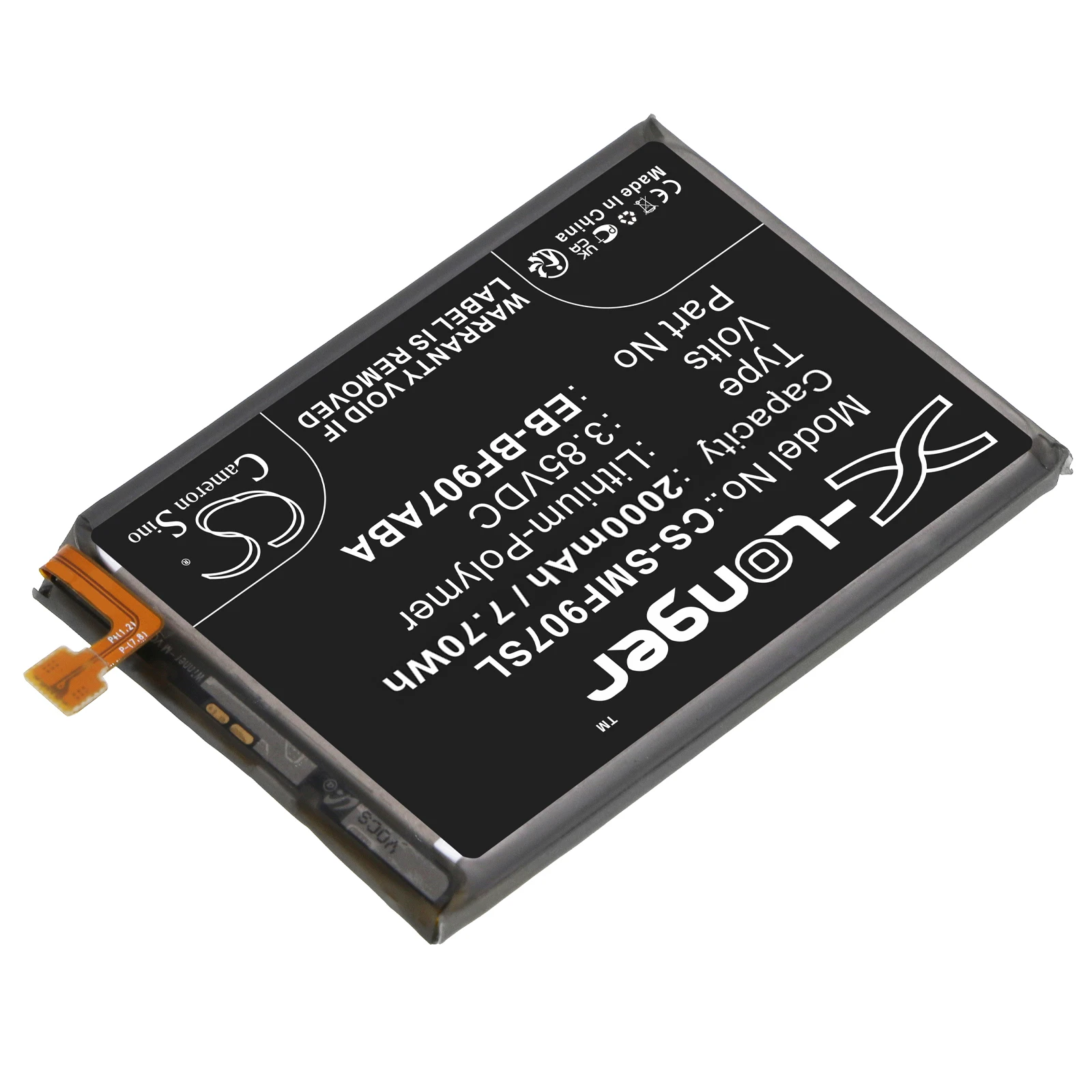 Cameron Sino 3.85V 2000mAh Battery EB-BF907ABA, GH82-21209A for Samsung Galaxy Fold 5G, SM-F907N, SM-F907B +TOOLS KIT