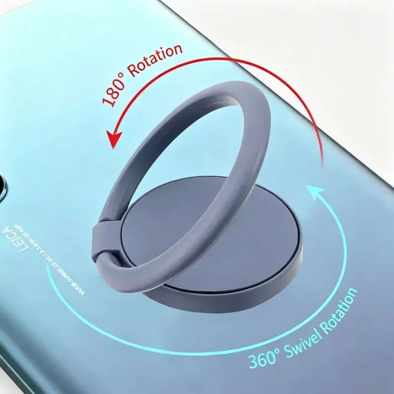 360 degree rotating phone holder, car phone buckle, finger buckle, metal desktop, multifunctional, universal for lazy people view 3