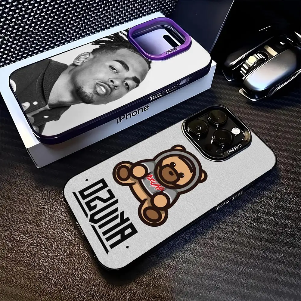 Sänger Ozuna Handyhülle für iPhone 16 15 14 13 11 12 Pro Max Xr X Xs Plus Schwarz Silber Hartschale Cover