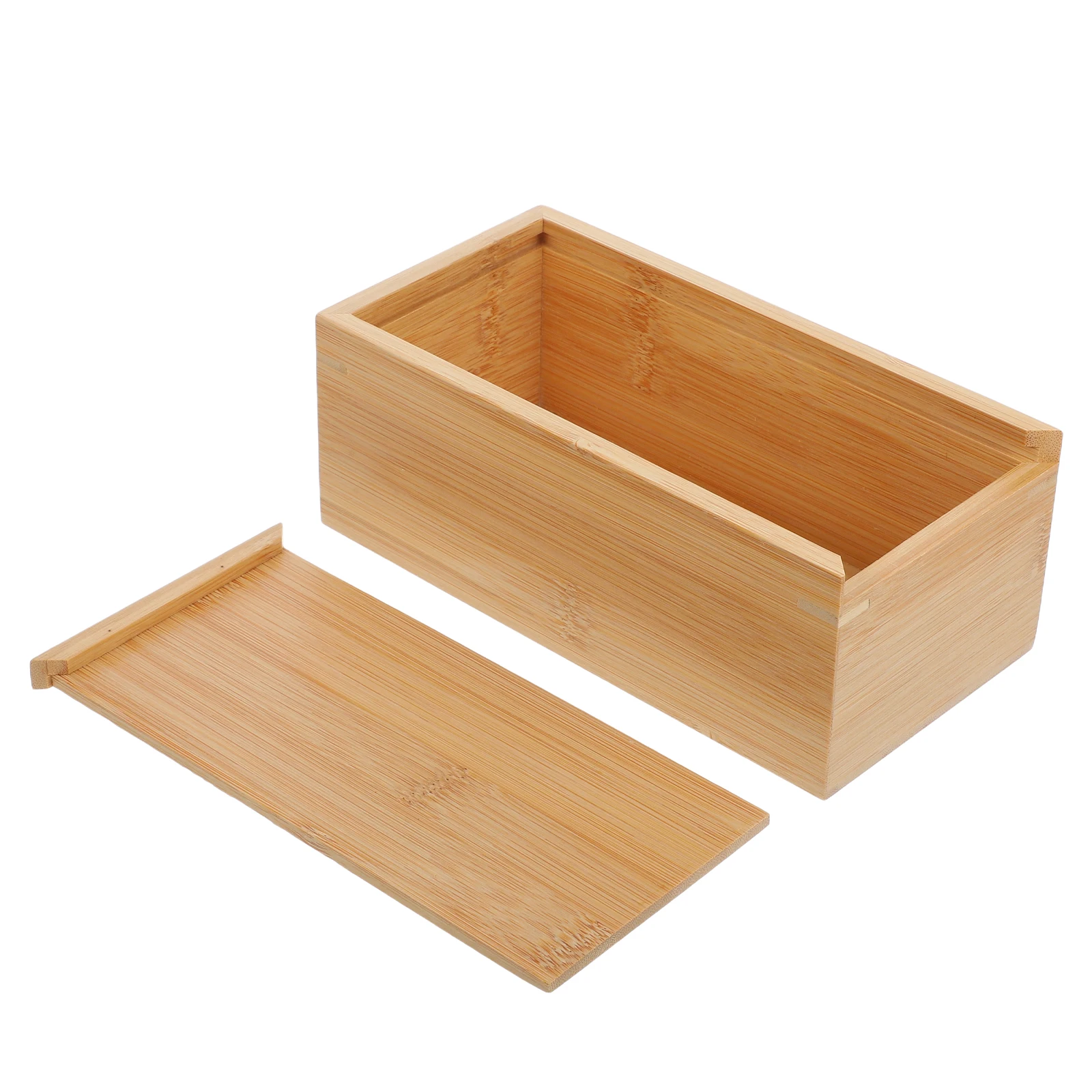 

Деревянный ящик для хранения с раздвижной крышкой, незавершенный карандаш на память, офисный ящик для хранения, небольшой бамбуковый органайзер, деревянный пенал