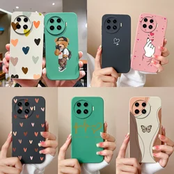 Case For Tecno Spark 20 Pro Plus Colorful Love Heart Liquid Durable Shockproof High Quality Shell For tecno spark 20 pro+ Coque