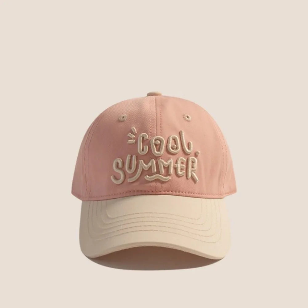 

Милая детская бейсбольная кепка контрастного цвета с вышивкой, солнцезащитная шляпа с утиным языком, кепка для мальчиков и девочек 2-7 лет