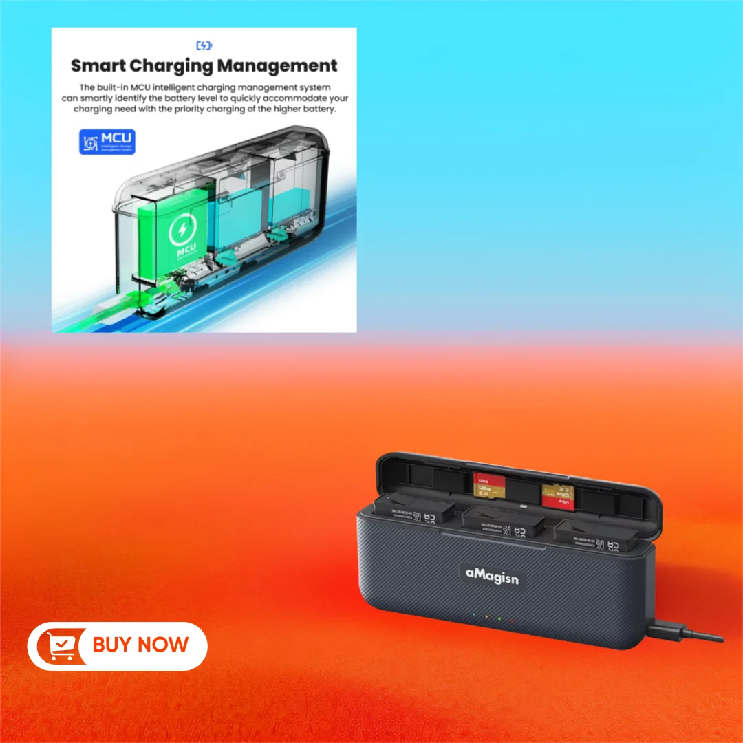 

For DJI Osmo Action 5 pro Battery Fast Charging Case Sports Camera Charger Accessory