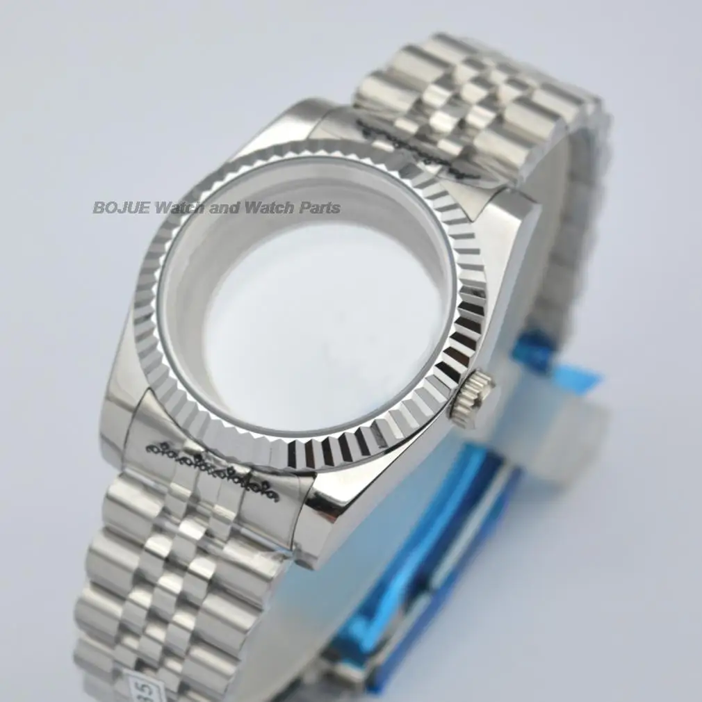 36mm/40mm NH35 Watch Case for Datejust NH36 Mechanical Movement Sapphire Glass Jubilee Strap Watch Accessories Parts Replacement