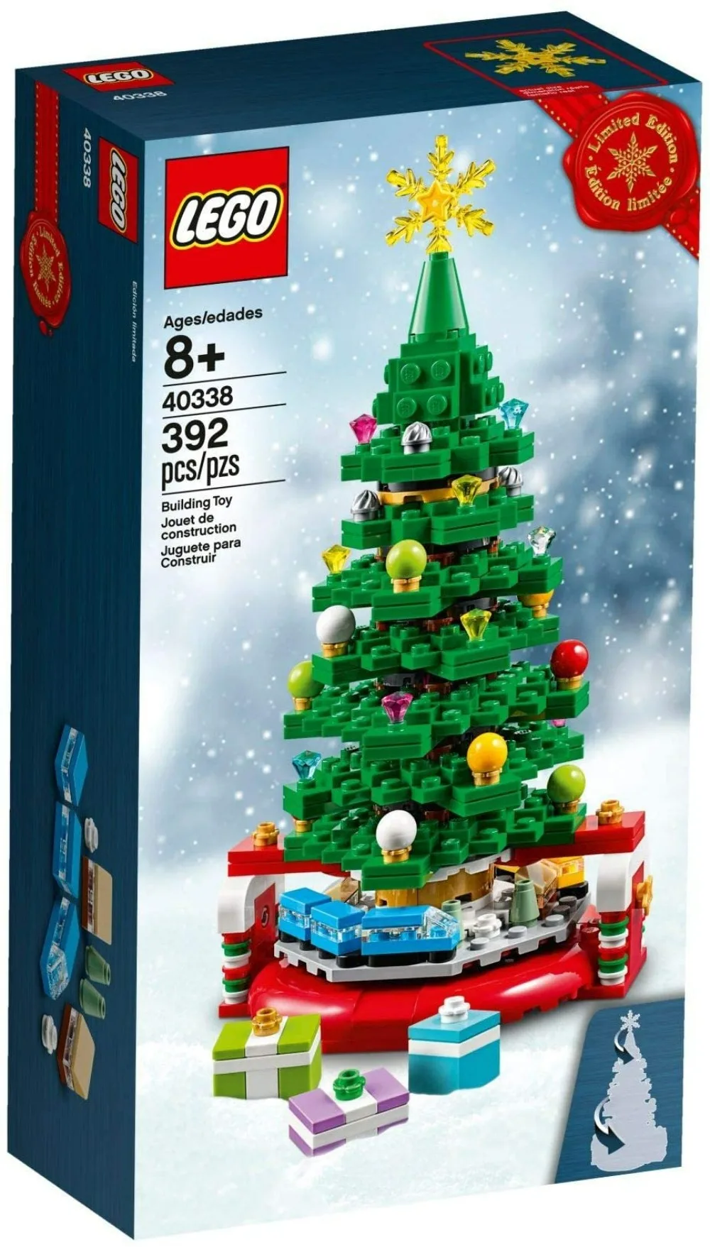 LEGO 40338 Holiday Christmas Tree 2019 Limited Edition for Children\'s Kids Birthday Xmas Gift 392 Pieces