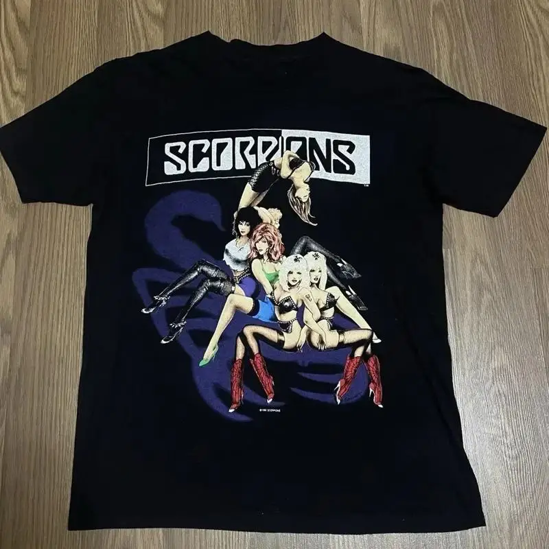 Christmas gift 1990 Scorpions Cotton Unisex All Size T-Shirt 23D1322