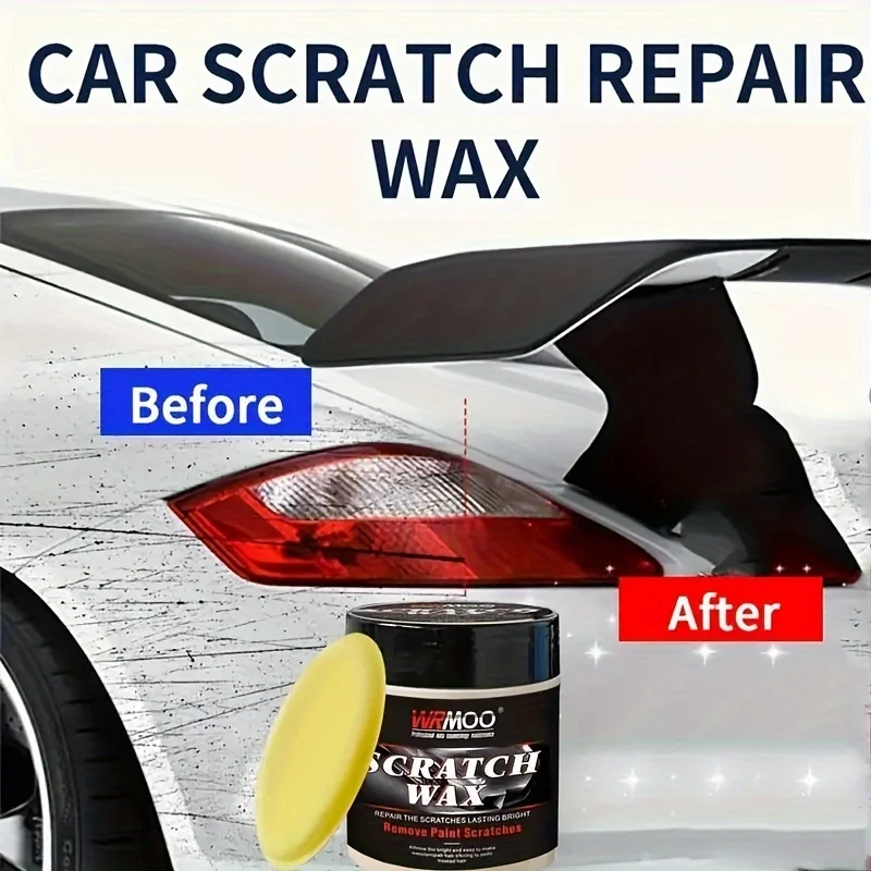 Car Scratch Repair Kit - Paint Repair, Polishing and Polishing, Contains Anti-Scratch Wax and Sponge