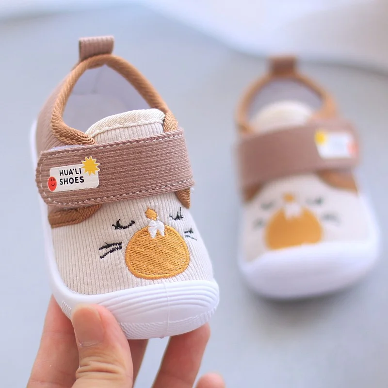 Baby Shoes Boys And Girls Soft Sole Toe Cap Breathable Spring And Autumn Toddler Shoes 1-3 Years Old