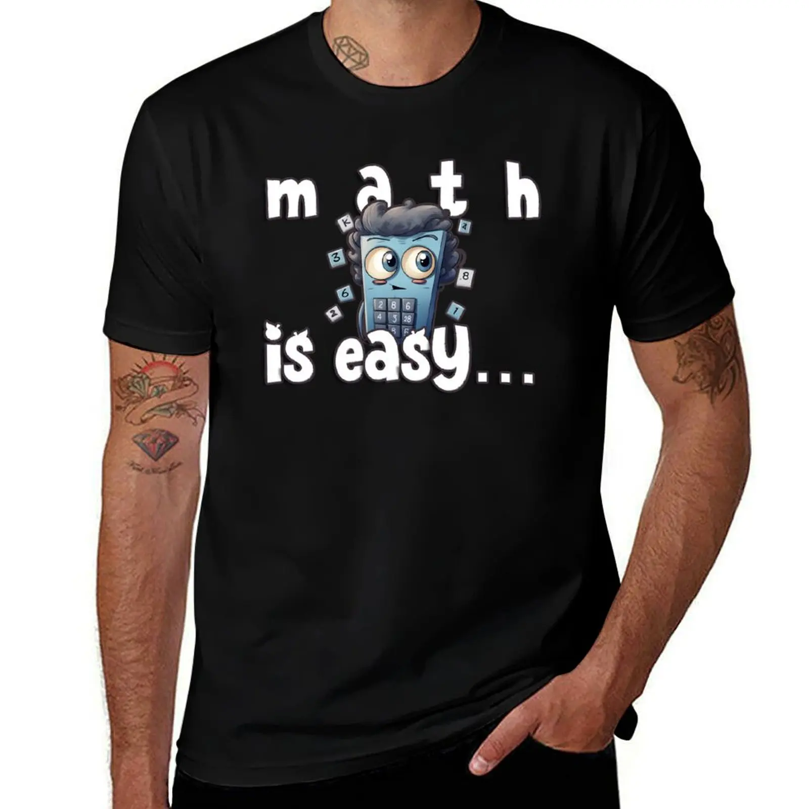 

Math is Easy T-Shirt vintage tops kawaii clothes heavyweights fruit of the loom mens t shirts