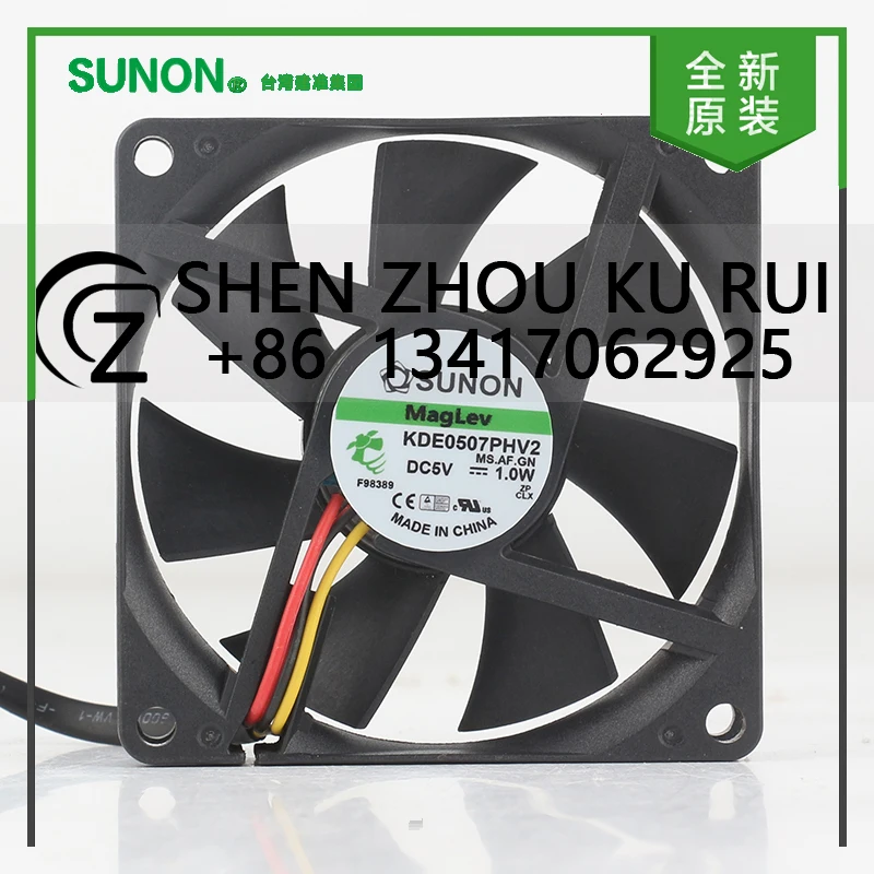 

Sunon 12V 24V 48V DC 5V 1.0W AC EC 7015 70X70X15MM 7CM Magnetic suspension Mute USB port chassis 3-wire KDE0507PHV2 cooling fan