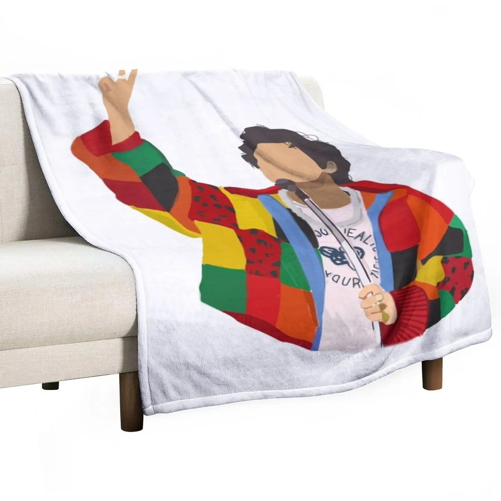 

harry cardigan Throw Blanket Softest Blanket wednesday Decorative Bed Blankets Plaid