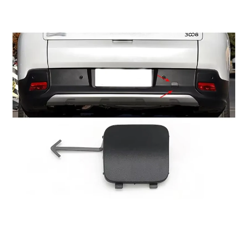 Suitable for Peugeot 4008 5008 3008 rear trailer cover  traction cover rear bumper trailer cover tow hook cover traction hook