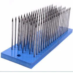 1 PCS Blue Hair Hackle with 93 Pcs Needles for Comb Machine Weft,Small Steel Comb