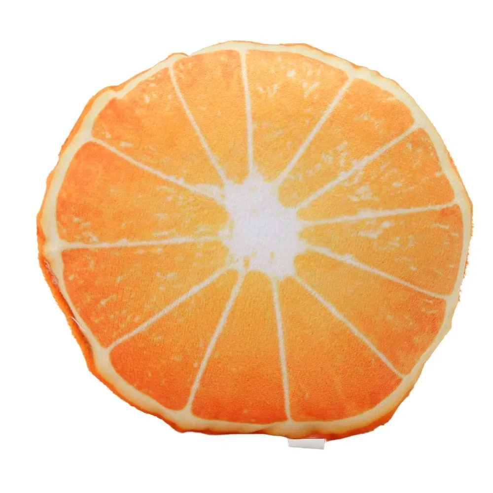 Soft Fabric Pet Chew Toy Cartoon Fruit Shape Built In Squeaker Squeaky Dog Toy Multiple Bright Hues Tear Resistant Surface