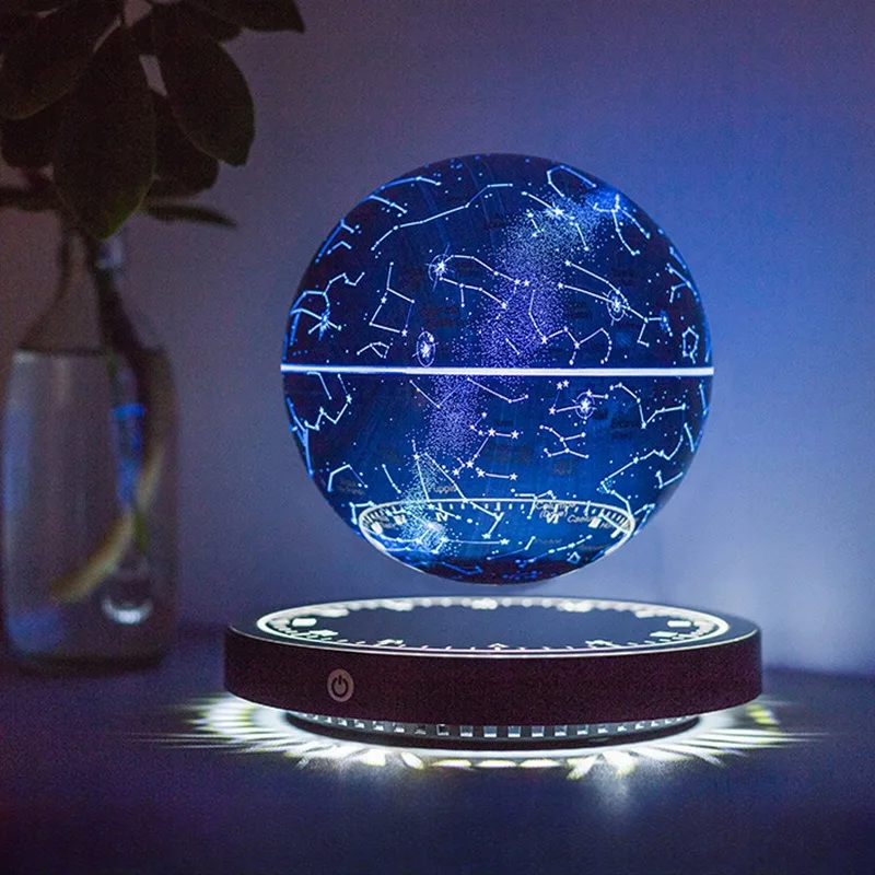 Magnetic Levitation Starry Lamp Free Rotation Table Night Light Student anti gravity Study Globe Office Desk Decor Ornament